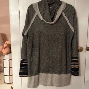 Egs California Cowl Turtleneck tunic NWOT XL